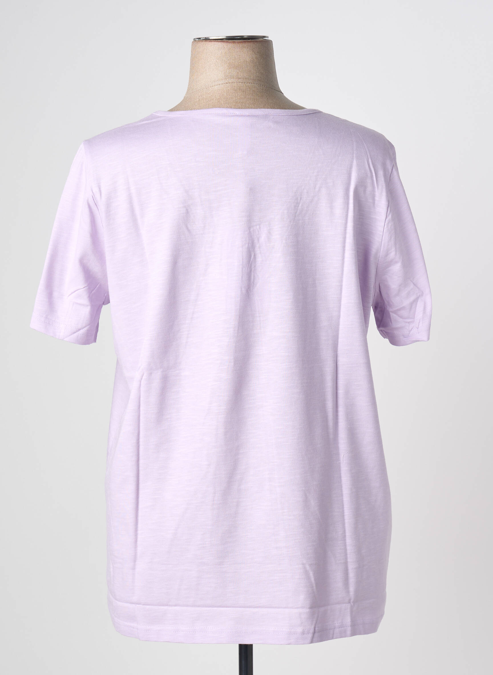 T-shirt stretch manches courtes violet SHEEGO femme