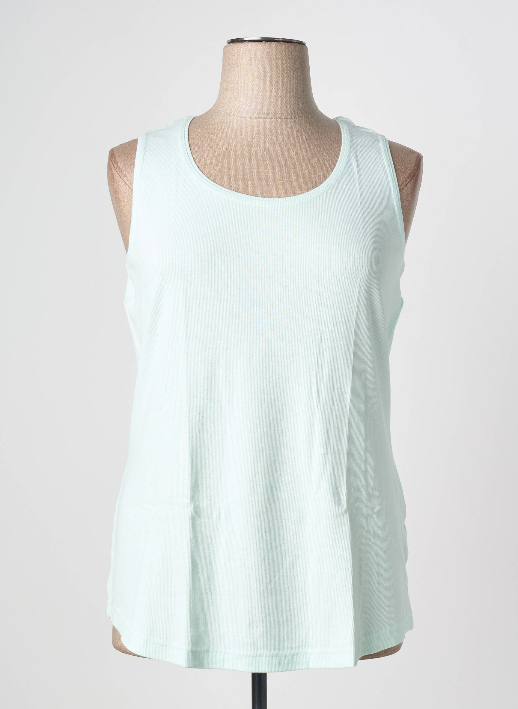 Débardeur coupe droite sans manche vert SHEEGO femme