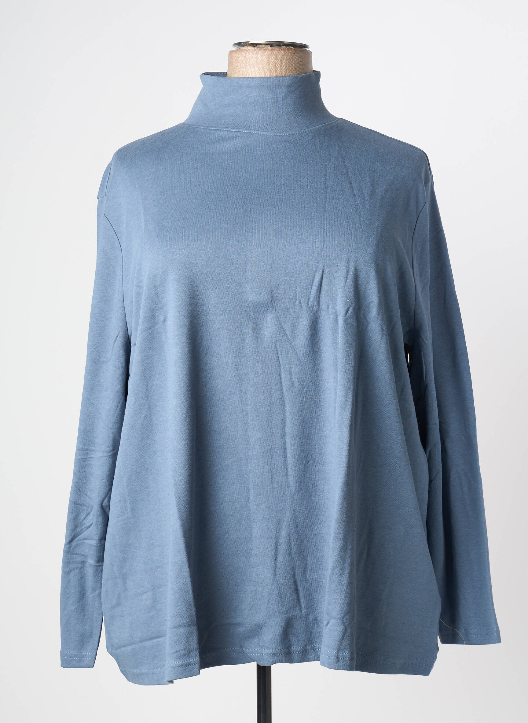 Top manches longues manches longues bleu SHEEGO femme
