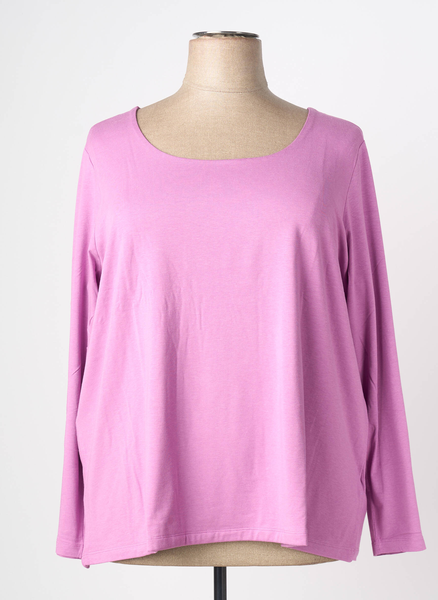 T-shirt manches longues manches longues violet SHEEGO femme