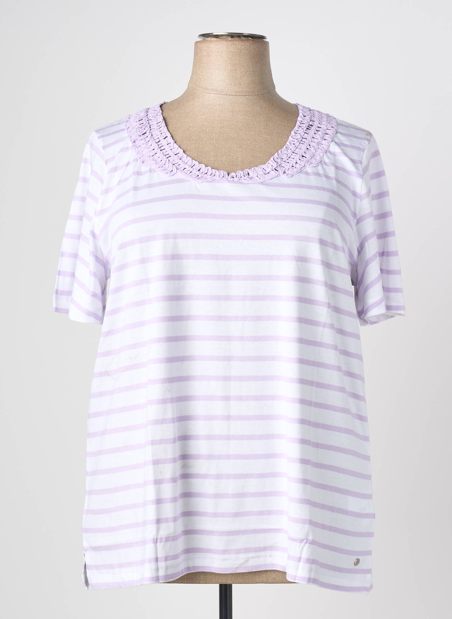 T-shirt imprimé fantaisie manches courtes violet SHEEGO femme