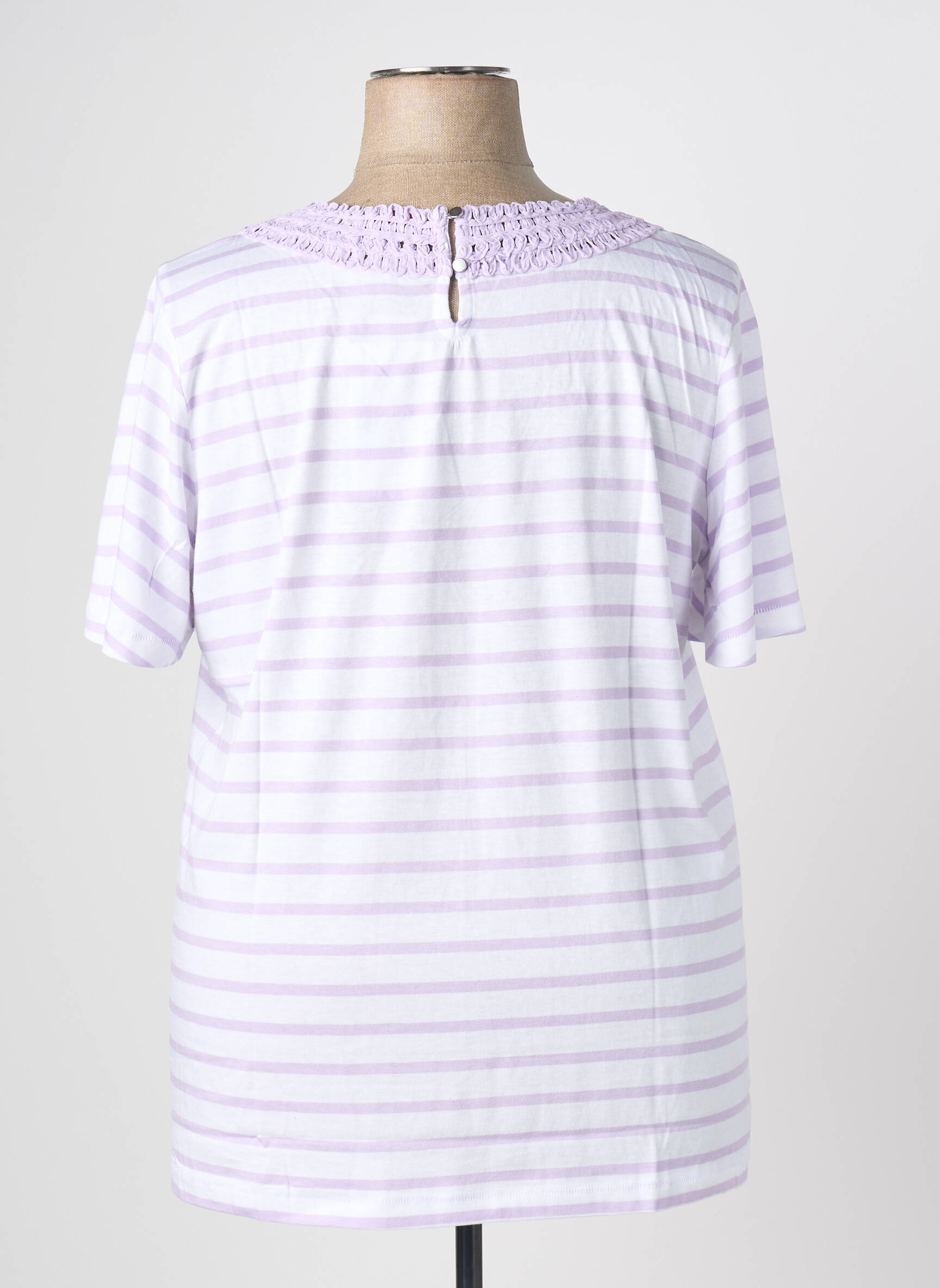 T-shirt imprimé fantaisie manches courtes violet SHEEGO femme