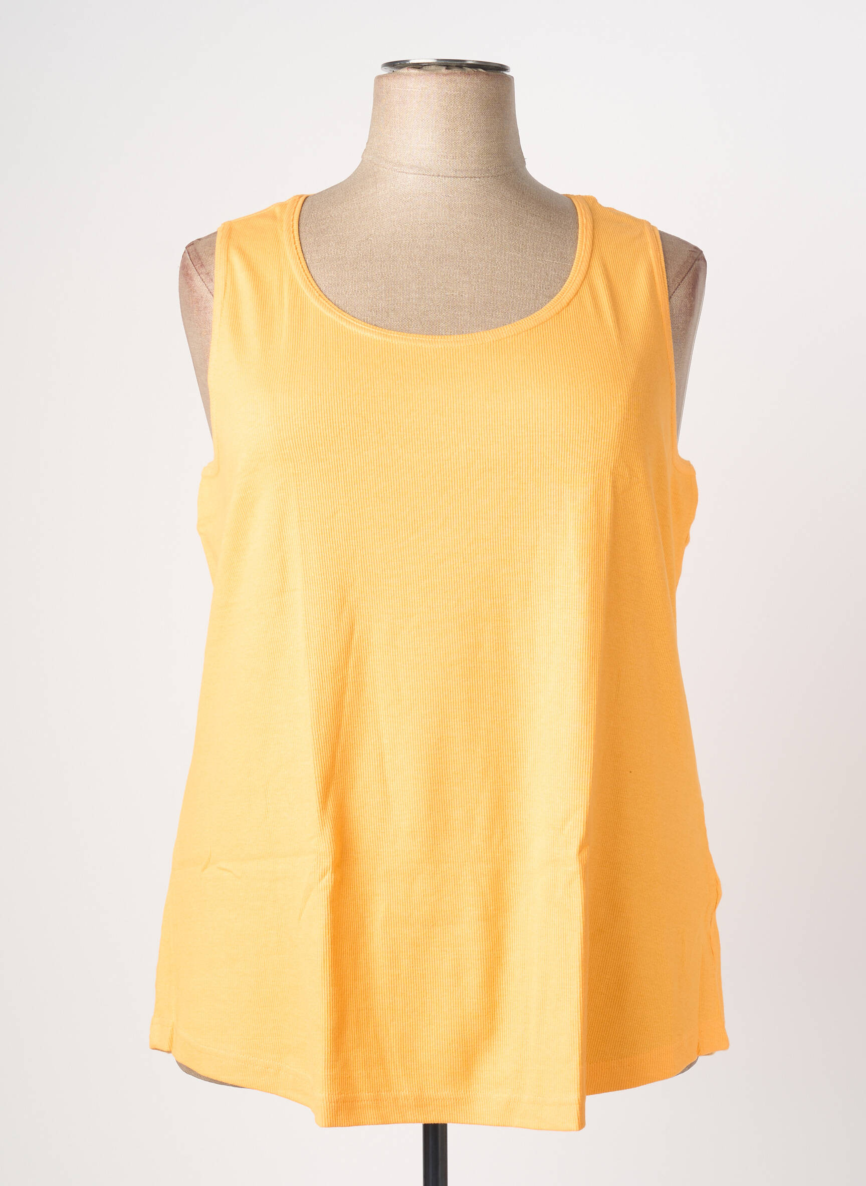 Débardeur stretch sans manche orange SHEEGO femme