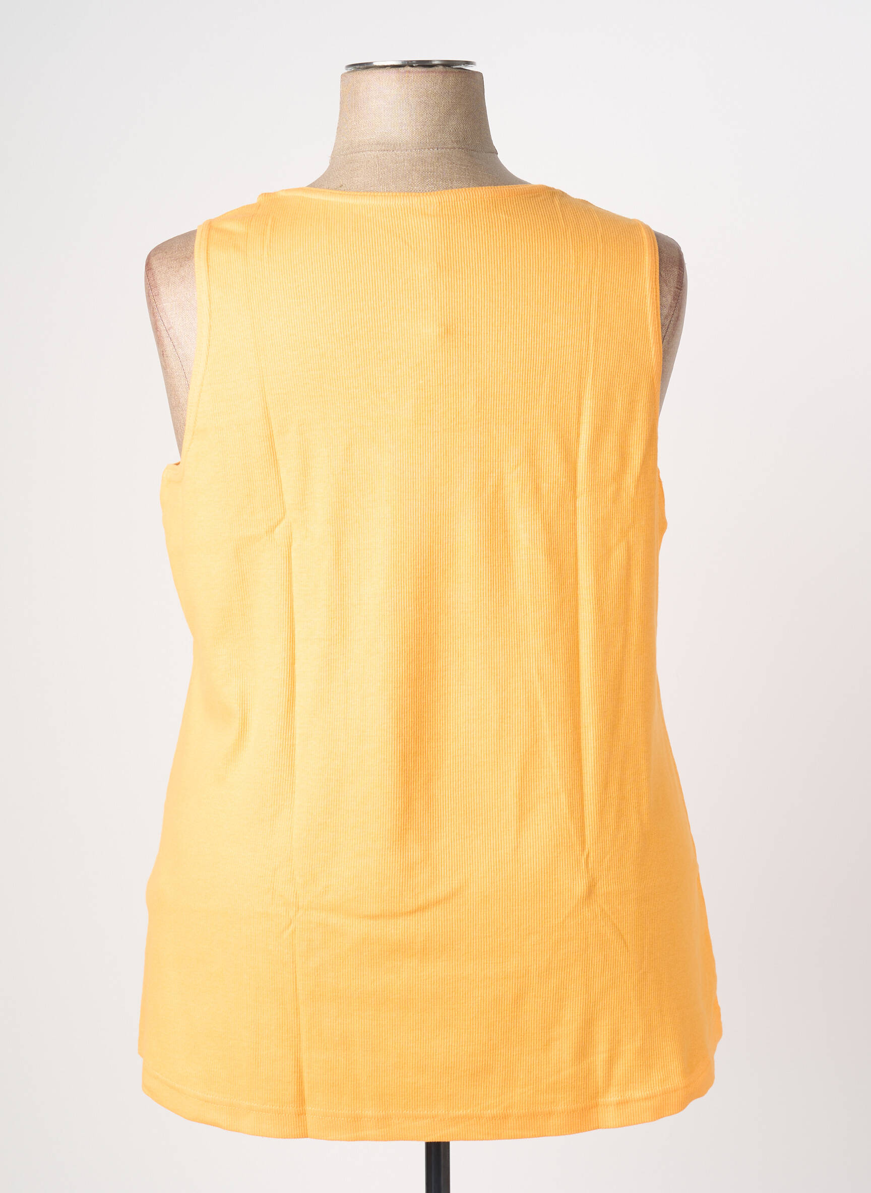 Débardeur stretch sans manche orange SHEEGO femme
