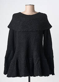 Pull coupe cintrée manches longues noir RHUM RAISIN femme