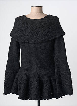 Pull coupe cintrée manches longues noir RHUM RAISIN femme