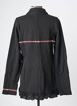 Veste casual col chemisier noir RHUM RAISIN femme