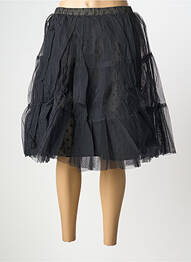 Jupe mi-longue coupe droite noir RHUM RAISIN femme