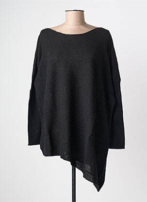Pull coupe droite manches longues noir RHUM RAISIN femme
