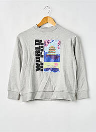 Sweat-shirt stretch manches longues gris W.O.P (WORLD OF POP) garcon