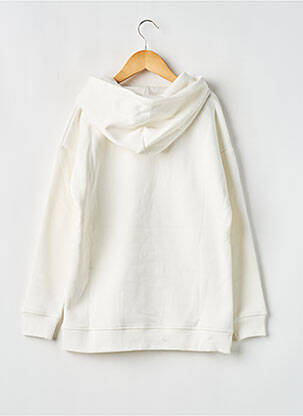Sweat-shirt à capuche stretch manches longues beige LE TEMPS DES CERISES fille