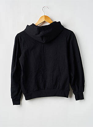 Sweat-shirt à capuche stretch manches longues noir TIFFOSI fille