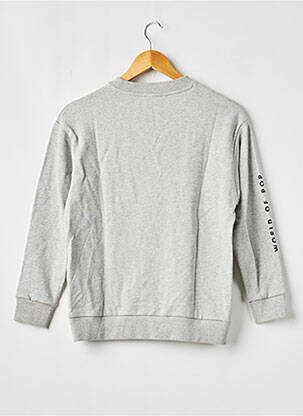 Sweat-shirt broderie manches longues gris W.O.P (WORLD OF POP) enfant