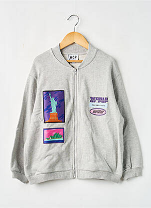 Veste casual poches gris W.O.P (WORLD OF POP) enfant