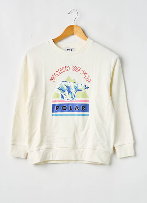 Sweat-shirt stretch manches longues beige W.O.P (WORLD OF POP) enfant