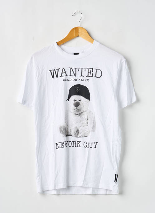 T-shirt stretch manches courtes blanc LE TEMPS DES CERISES garcon