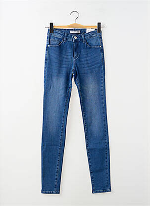 Jeans coupe slim stretch taille ajustable bleu TIFFOSI fille