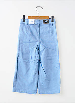 Pantalon large tissage popeline taille ajustable bleu MAYORAL fille