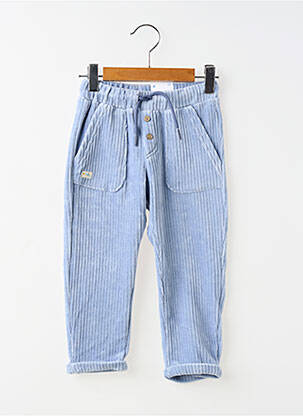 Pantalon droit coupe droite taille élastique bleu MAYORAL garcon