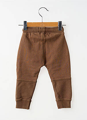Jogging stretch taille élastique marron NOPPIES garçon