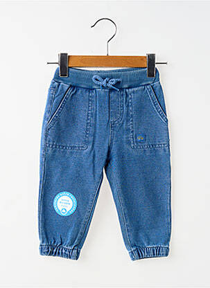 Pantalon droit coupe droite taille élastique bleu MAYORAL garcon