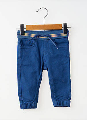 Pantalon droit poches taille élastique bleu MAYORAL garcon