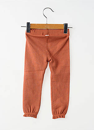 Legging stretch taille élastique orange NOPPIES fille