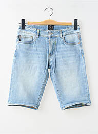 Bermuda tissage denim taille ajustable bleu LE TEMPS DES CERISES garcon