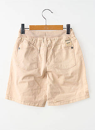 Short tissage popeline taille élastique beige BOBOLI garçon