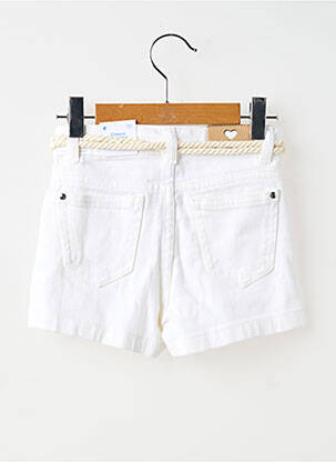 Short stretch taille ajustable blanc MAYORAL fille