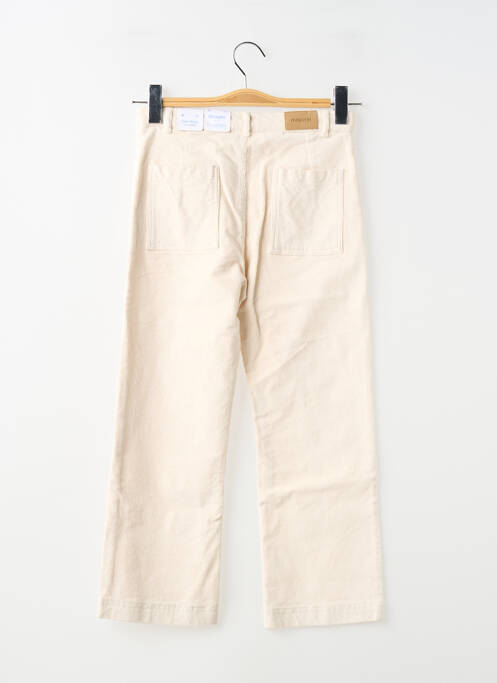 Pantalon droit fermeture zippée sous rabat boutonné taille ajustable beige MAYORAL fille