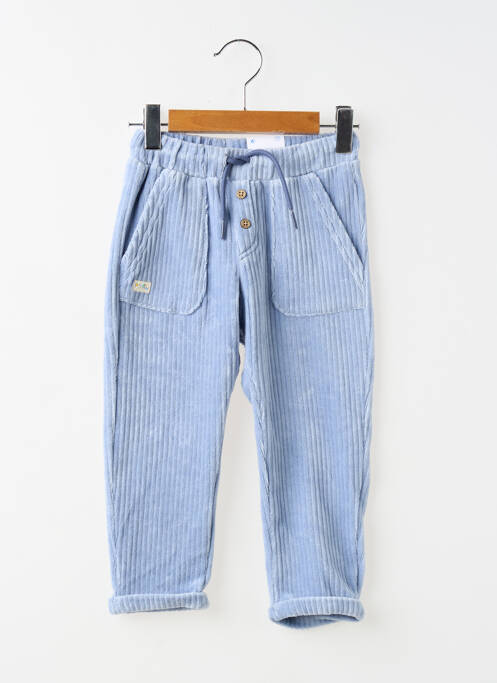 Pantalon droit poches taille élastique bleu MAYORAL garcon