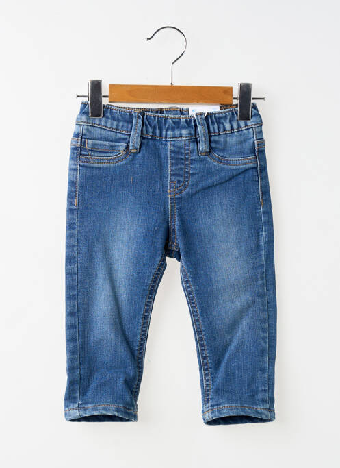 Jeans coupe slim stretch taille ajustable bleu MAYORAL garcon