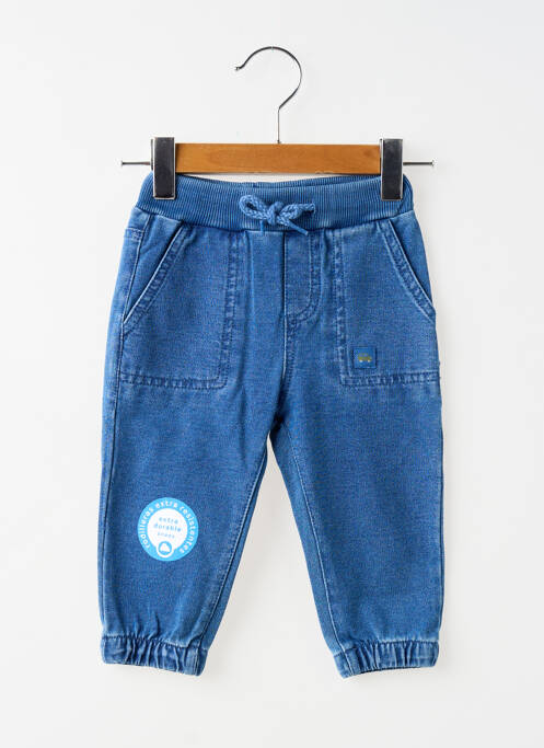 Pantalon droit poches taille élastique bleu MAYORAL garcon