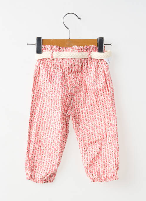 Pantalon droit resserrée sur le bas taille élastique rose MAYORAL fille
