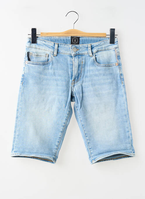 Bermuda tissage denim taille ajustable bleu LE TEMPS DES CERISES garcon