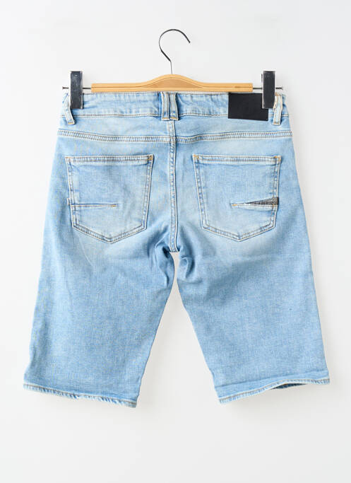 Bermuda tissage denim taille ajustable bleu LE TEMPS DES CERISES garcon