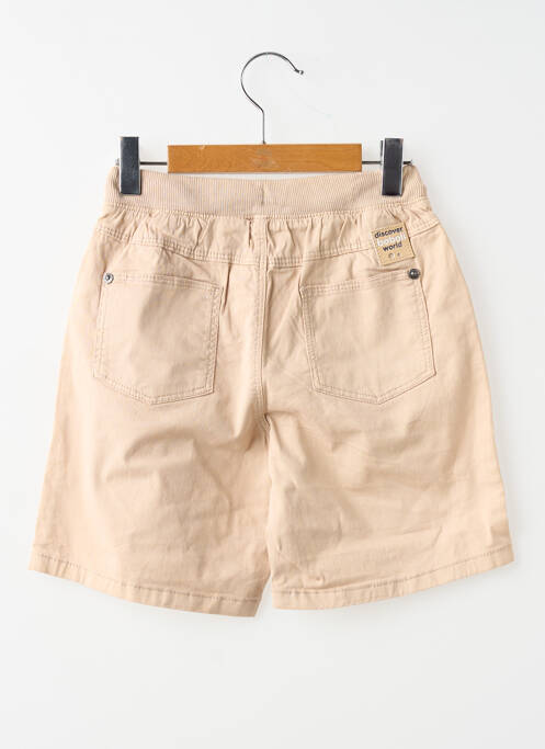 Short tissage popeline taille élastique beige BOBOLI garcon