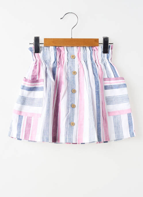Jupe courte coupe droite rose MAYORAL fille
