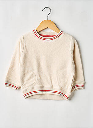 Sweat-shirt manches longues manches longues beige NOPPIES fille
