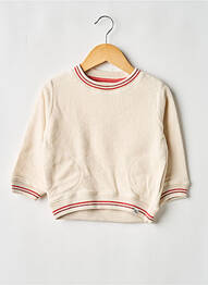 Sweat-shirt manches longues manches longues beige NOPPIES fille