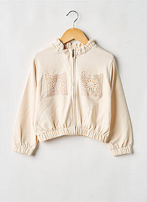 Veste casual col rond beige MAYORAL fille