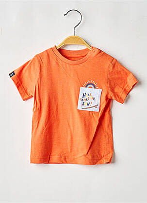 T-shirt stretch manches courtes orange MAYORAL garçon