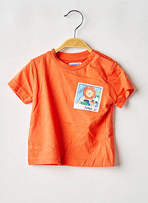 T-shirt stretch manches courtes orange MAYORAL garçon