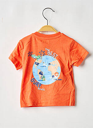 T-shirt stretch manches courtes orange MAYORAL garçon