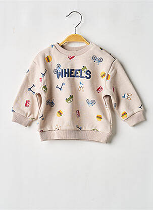 Sweat-shirt stretch manches longues beige MAYORAL garçon