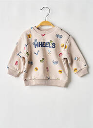 Sweat-shirt stretch manches longues beige MAYORAL garcon