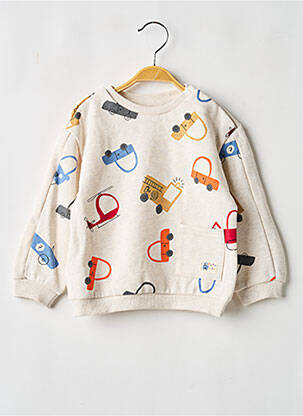 Sweat-shirt imprimé fantaisie manches longues beige MAYORAL garcon