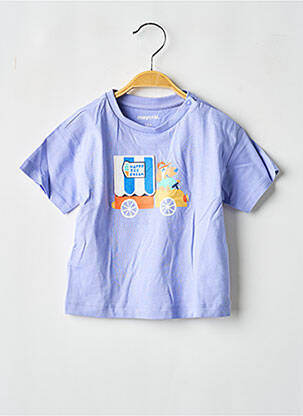 T-shirt stretch manches courtes violet MAYORAL garcon
