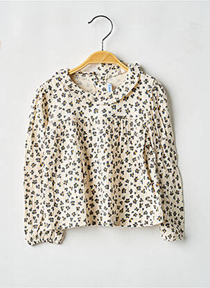 Blouse coupe fluide manches longues beige MAYORAL fille